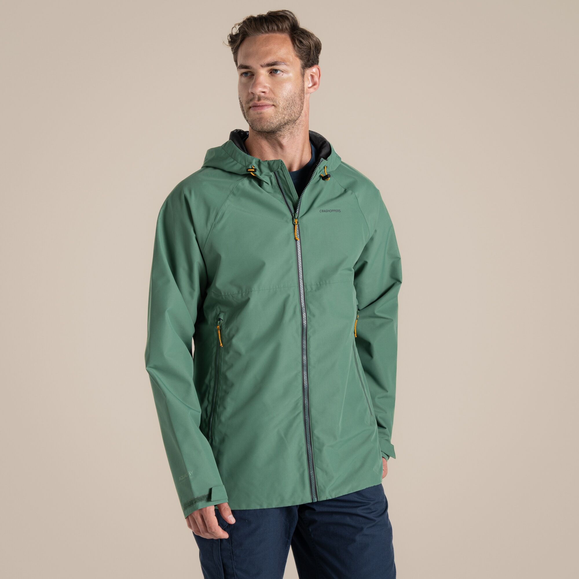 Craghoppers Waterproof Osuna Jacket Size: L Men's Green