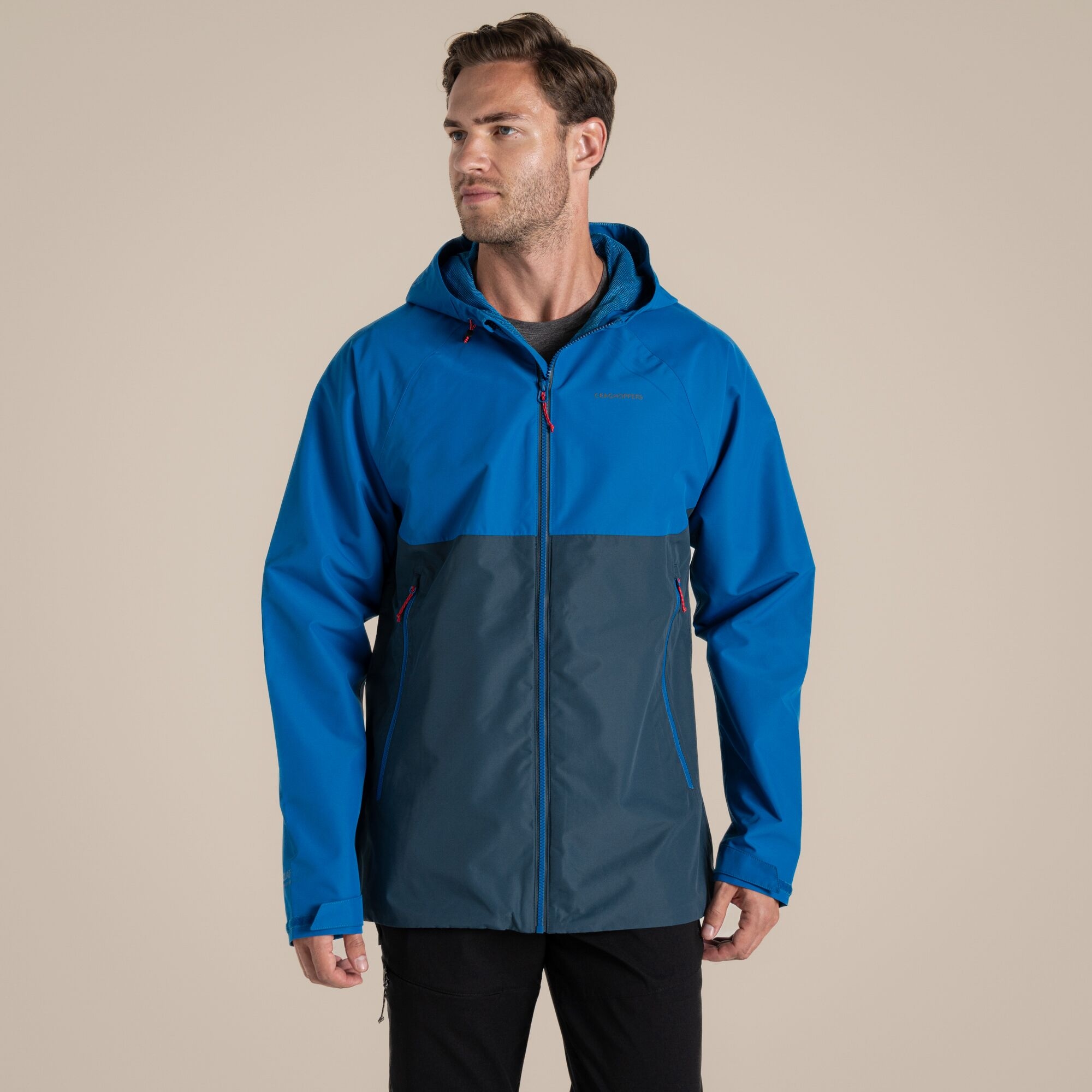 Craghoppers Waterproof Osuna Jacket Size: Xl Men's Blue