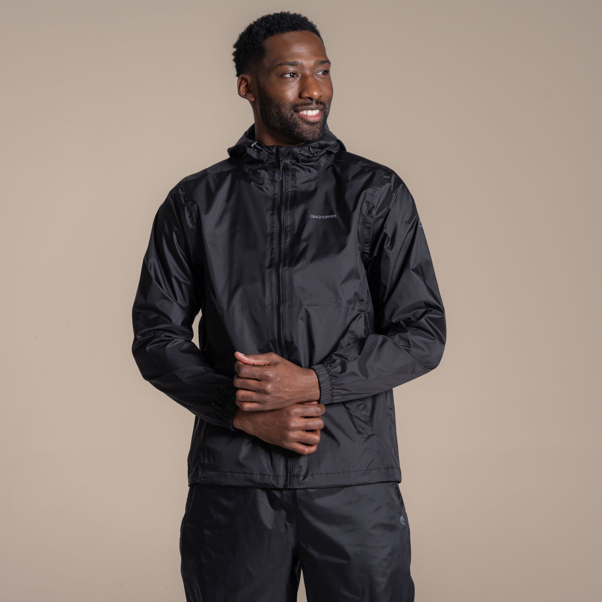 Craghoppers Howgill Packable Jacket Size: M Unisex Black