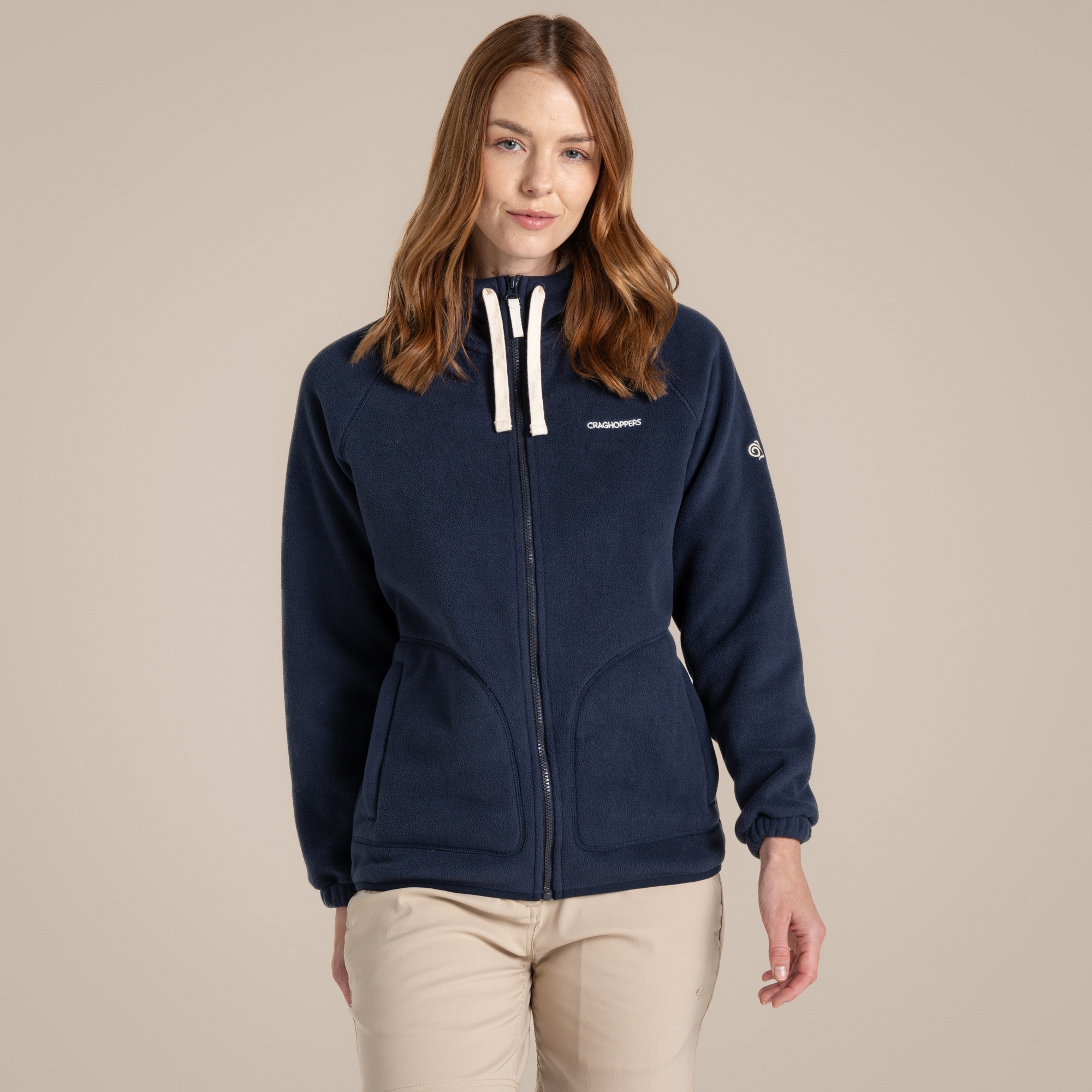 Craghoppers Mari Hooded Fleece Size: 8 Women's Navy