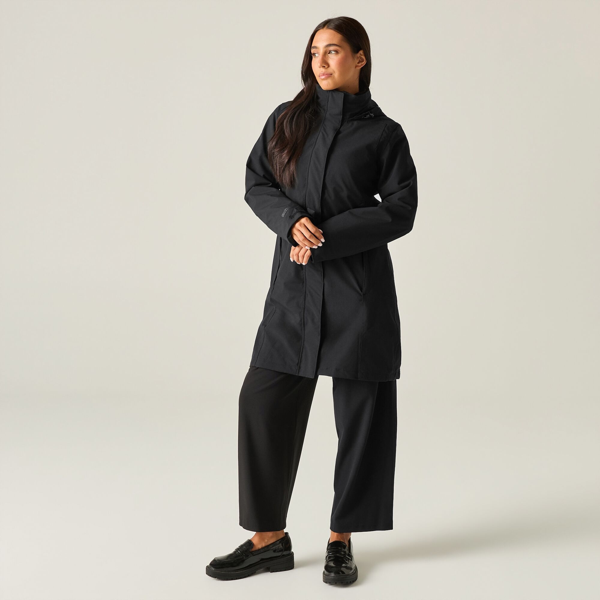 Regatta Professional Women's Winter Waterproof Longline Kingsley 3 In 1 Jacket - Black Size 16