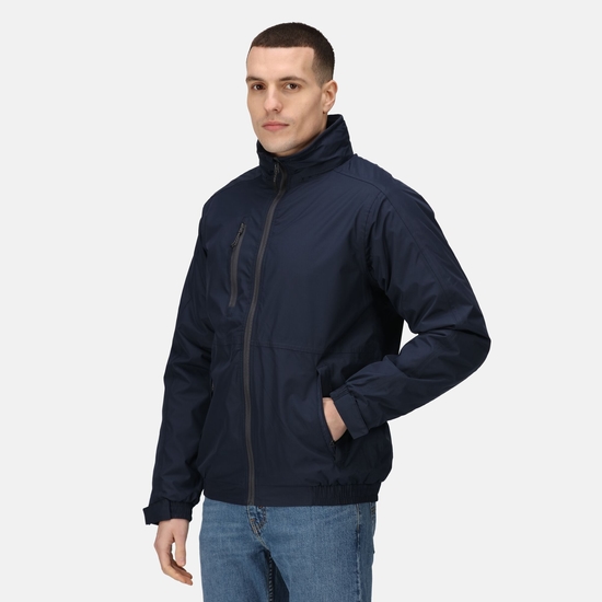 Men's Honestly Made Recycled Waterproof Insulated Bomber Jacket Navy