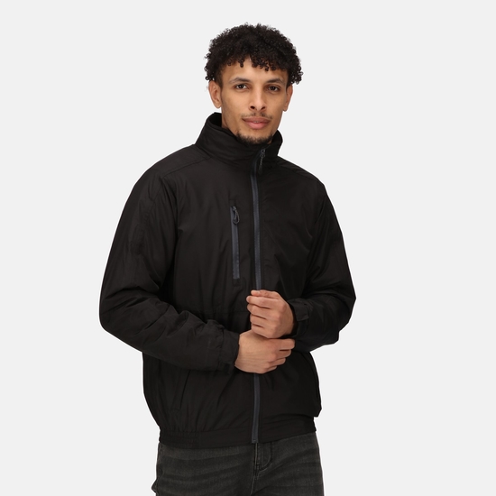Men's Honestly Made Recycled Waterproof Insulated Bomber Jacket Black