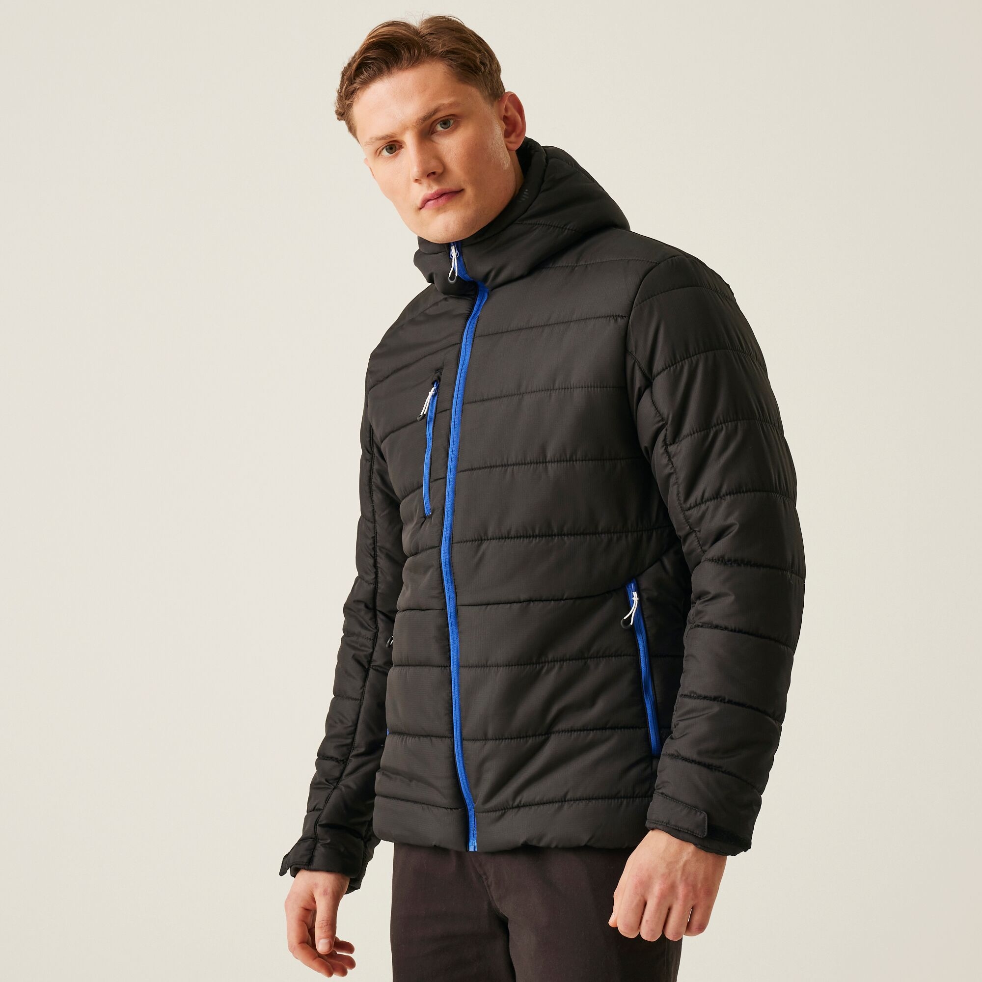 Regatta Professional Męska Kurtka Przejściowa Ocieplana Navigate Black New Royal, Rozmiar: XXXL