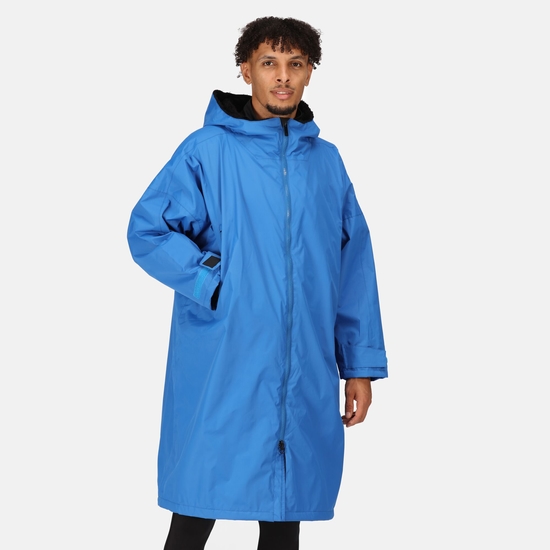 Adult's Waterproof Changing Robe Oxford Blue Black