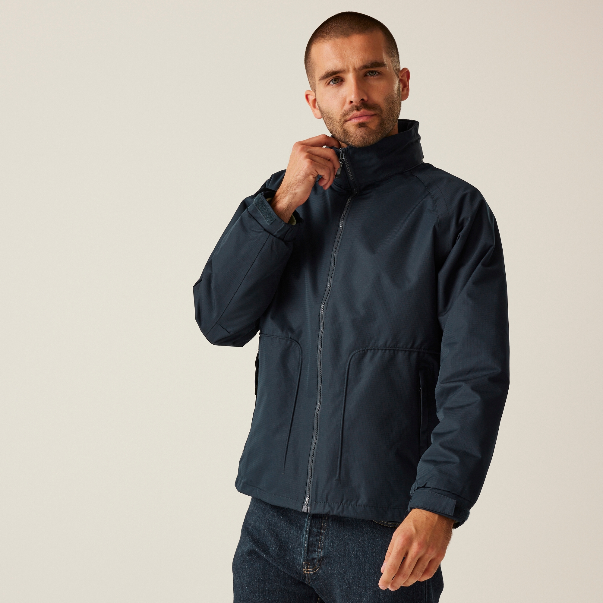 Regatta Professional Męski Kurtka z Podszewką Hudson Granatowy, Rozmiar: XXXL