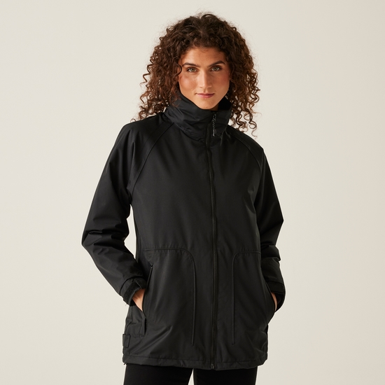 Veste Imperméable Regatta IsoTex Femme Noire Taille 12 - Capuche, Poches, Occasion