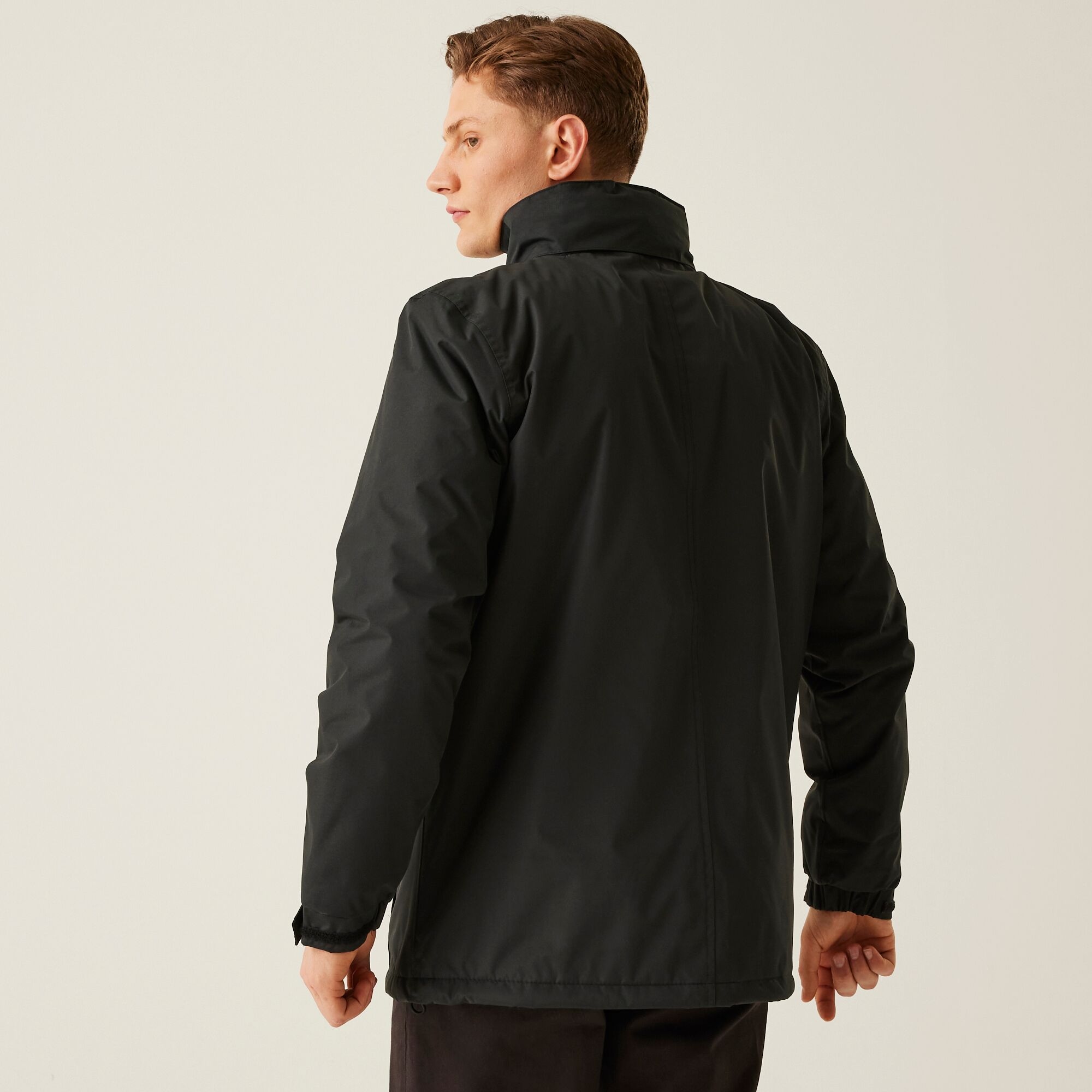 Męska kurtka przeciwdeszczowa Beauford Czarny