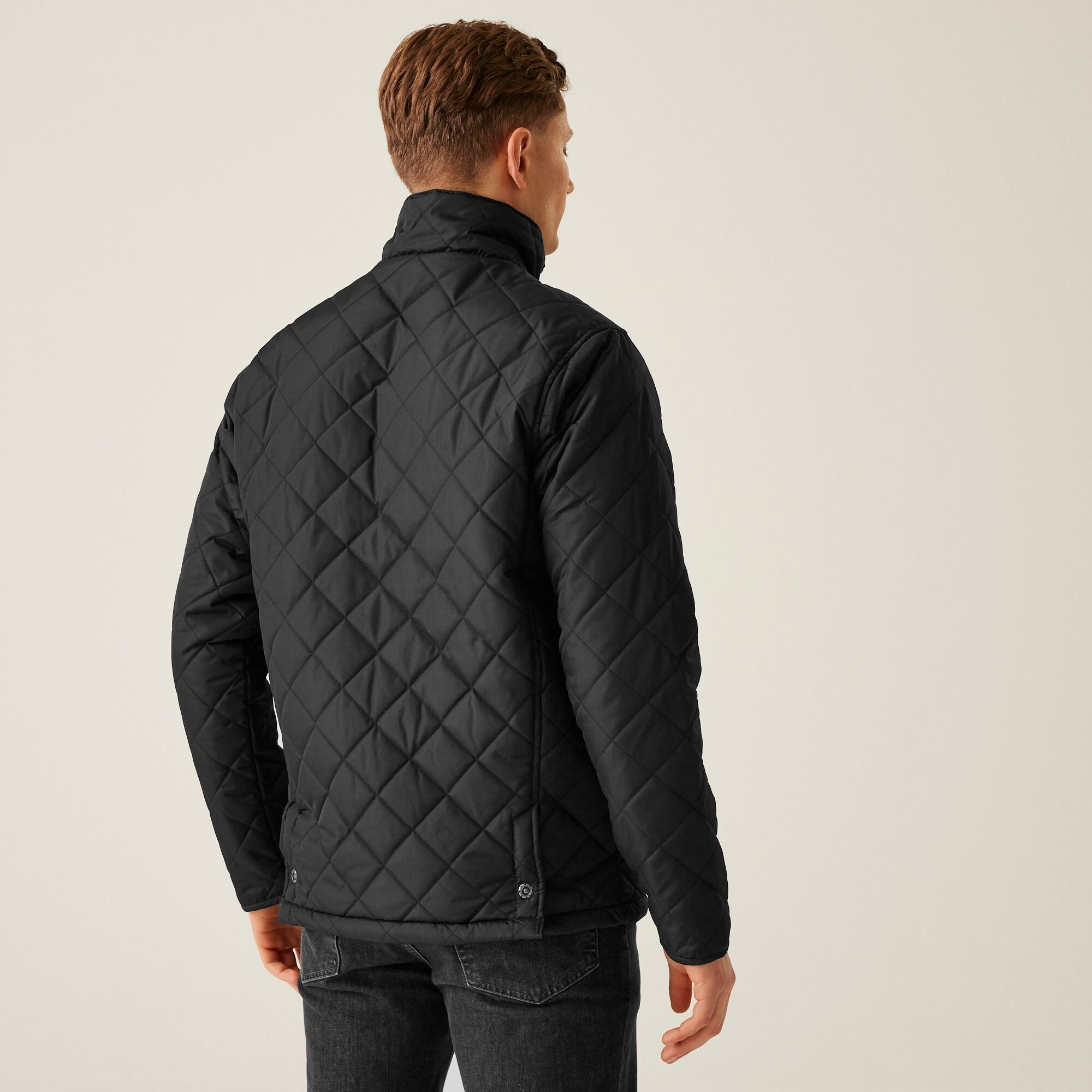 Regatta Professional   Męska kurtka pikowana ocieplana Tyler Czarny