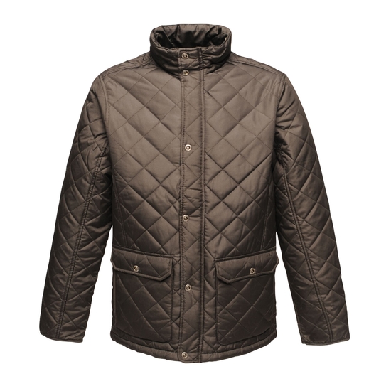 Men's Diamond Insulated Quilted Jacket Black