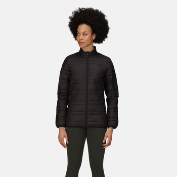Women's Firedown Baffled Quilted Jacket Black