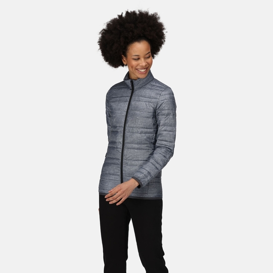 Women's Firedown Down Touch Insulated Jacket Grey Marl Black