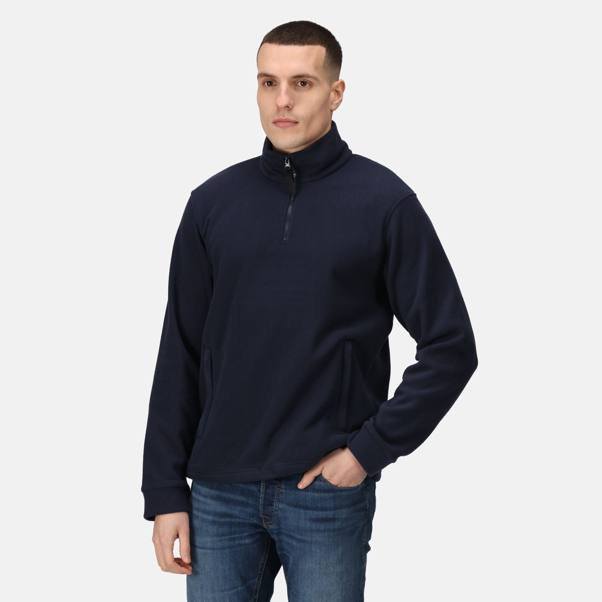 Regatta Professional Męski Polar z Suwakiem Thor Granatowy, Rozmiar: XL