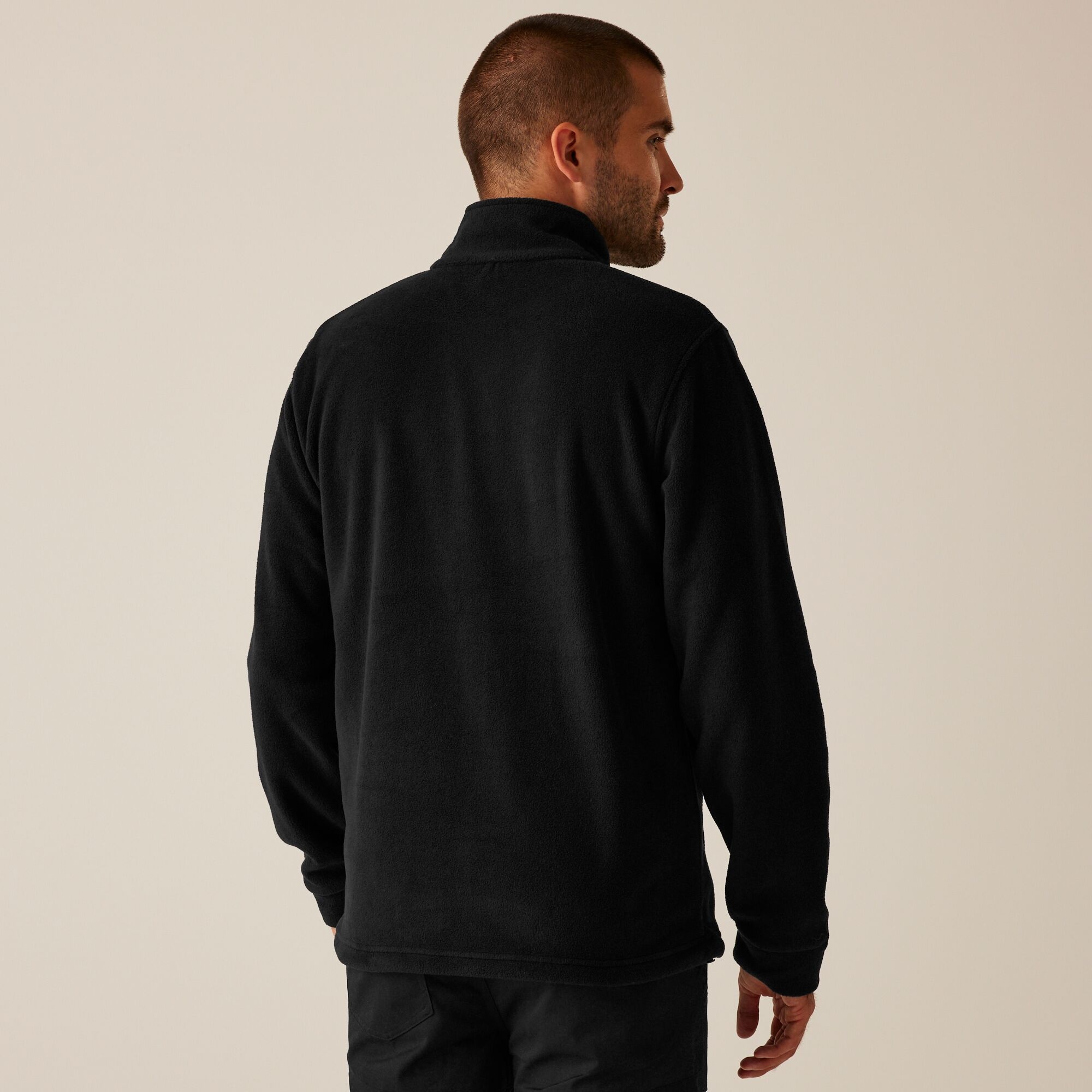 Regatta Professional   Męski polar z suwakiem Thor Czarny