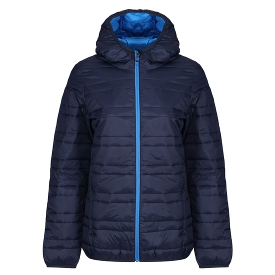 Women's Firedown Insulated Packaway Jacket Navy French Blue