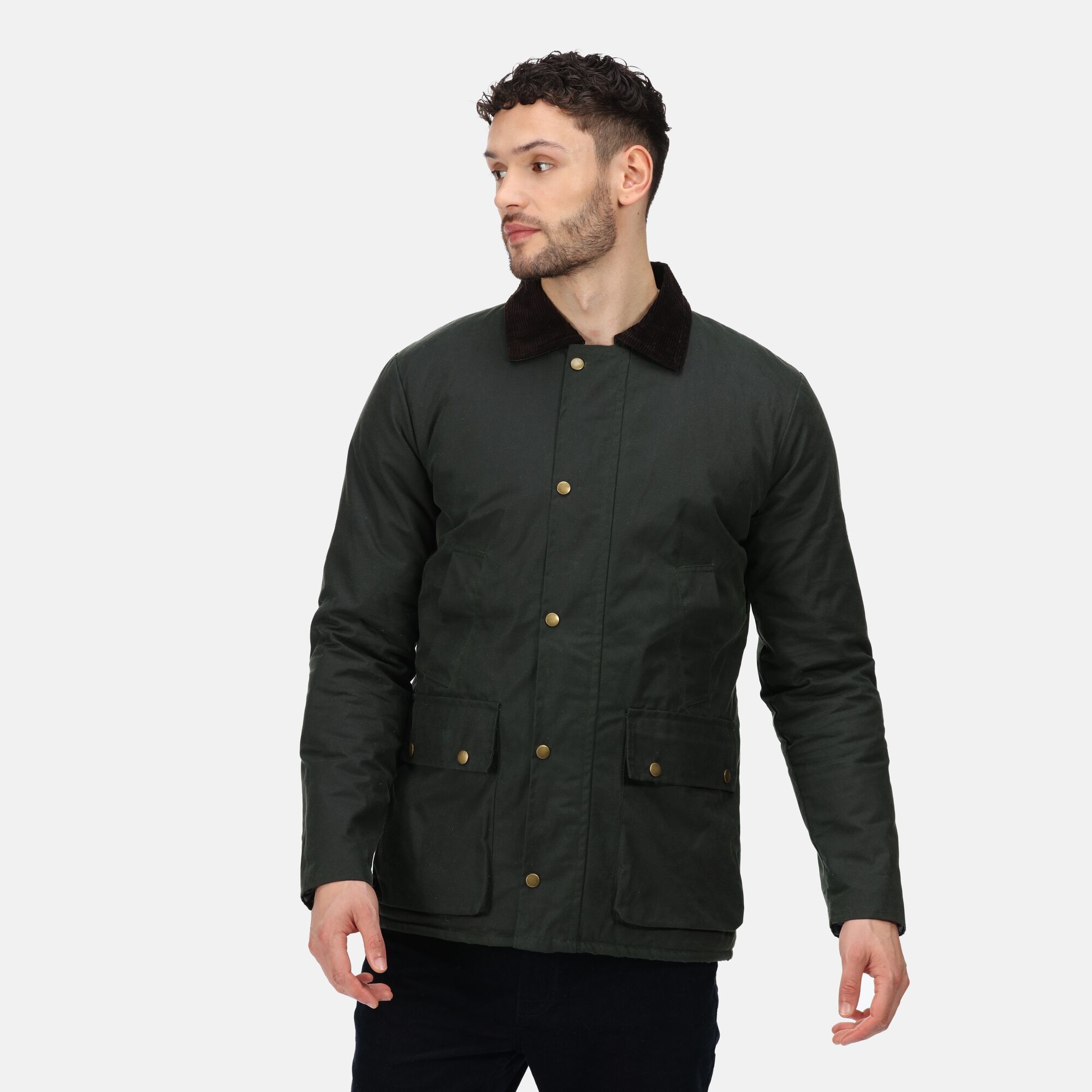 Regatta Professional Men's Insulated Pensford Wax Jacket Dark Khaki, Size: 3XL