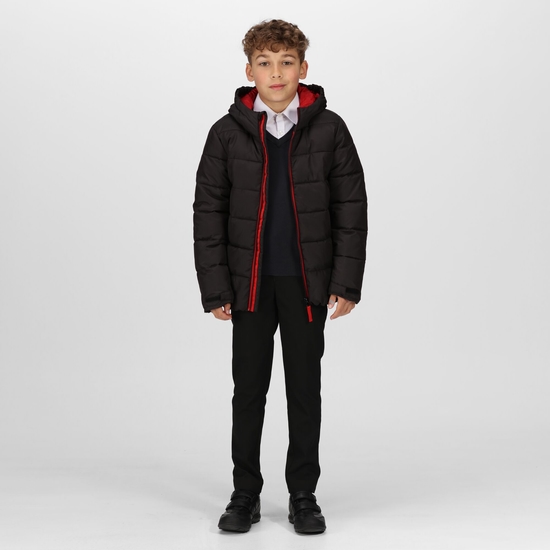 Kids' Thermal Jacket Black Classic Red
