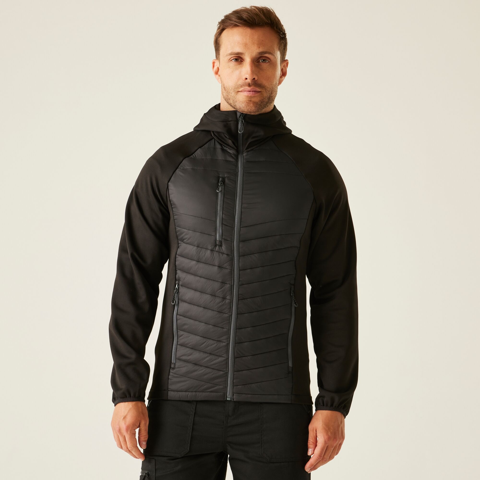 Regatta Professional Men's Navigate Hybrid Jacket - Black Extra Small - Image 1