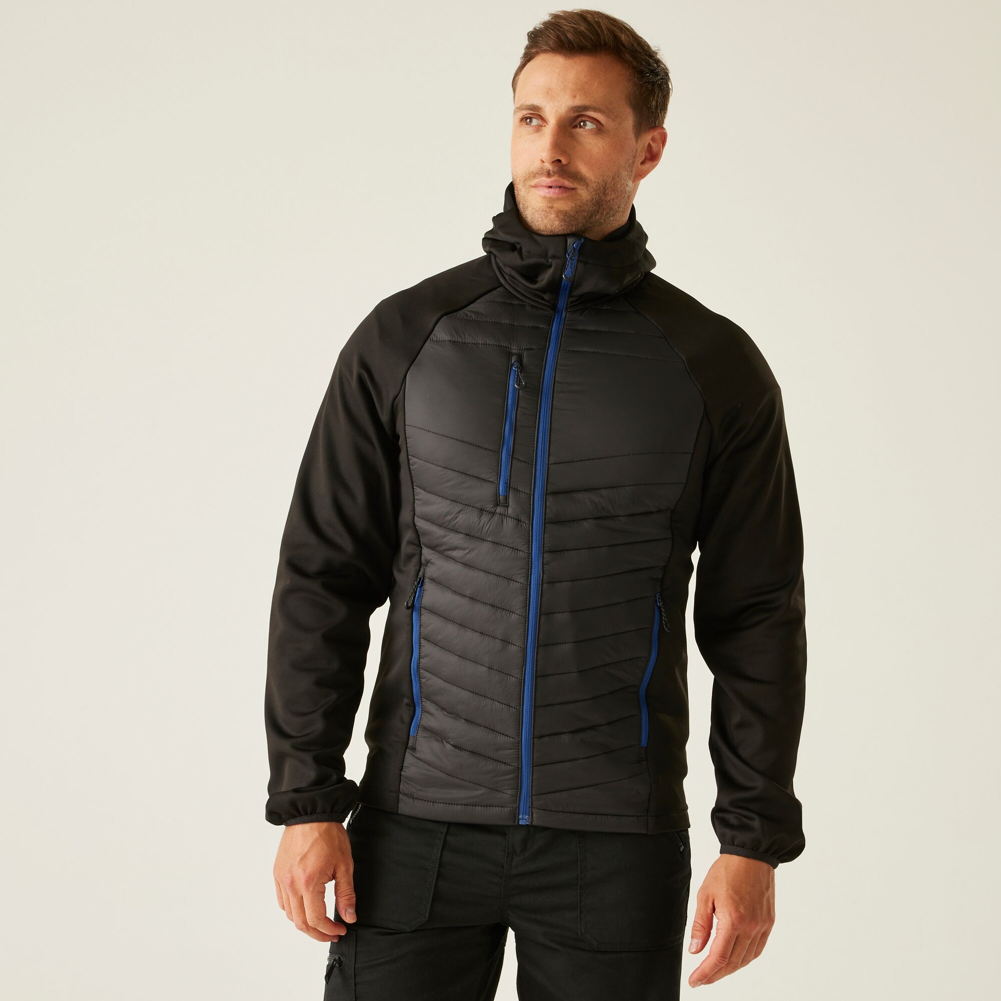 Regatta Professional Men's Navigate Hybrid Jacket - Black Extra Large