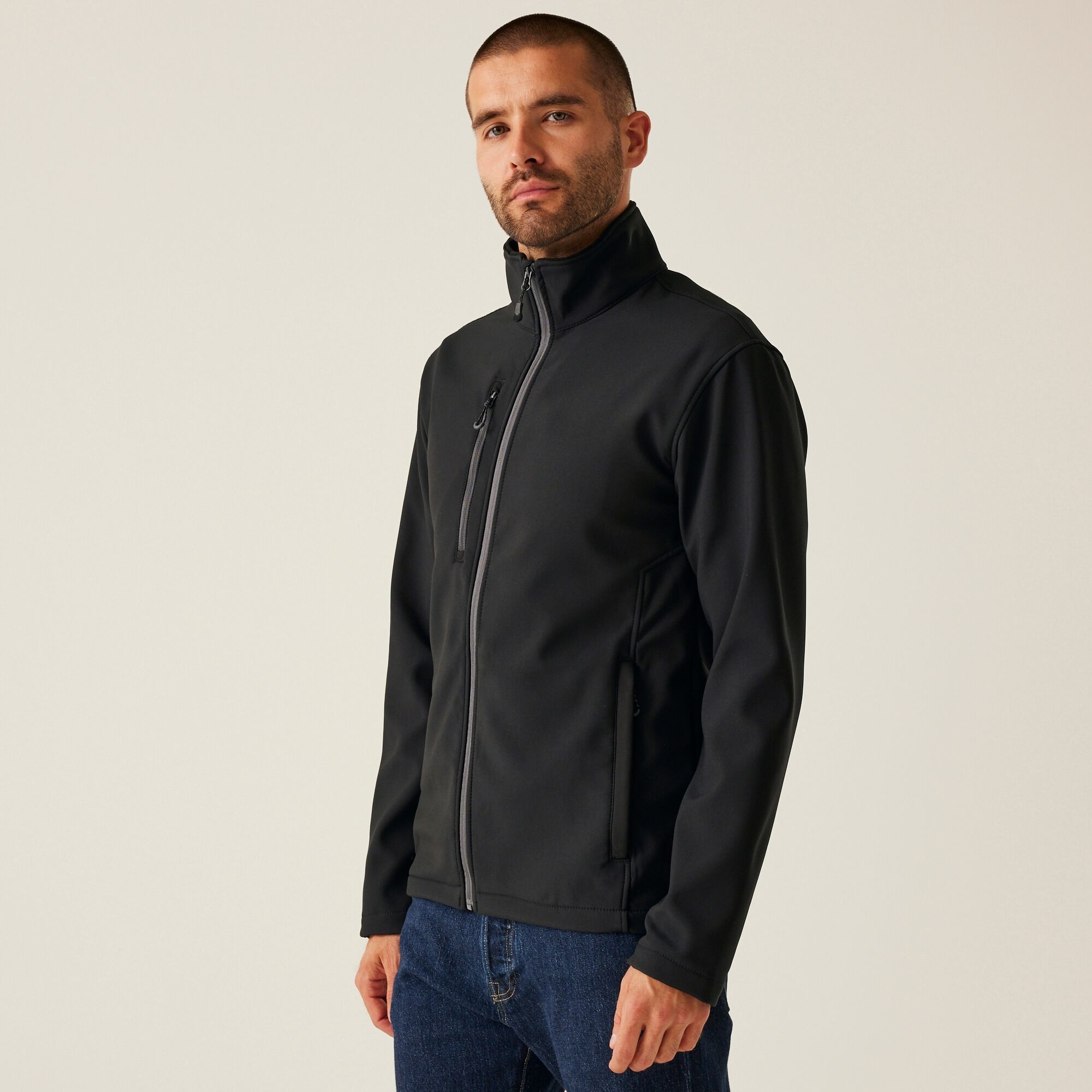 Regatta Professional Męska Kurtka Softshell z Recyklingu Professional Czarny, Rozmiar: XL