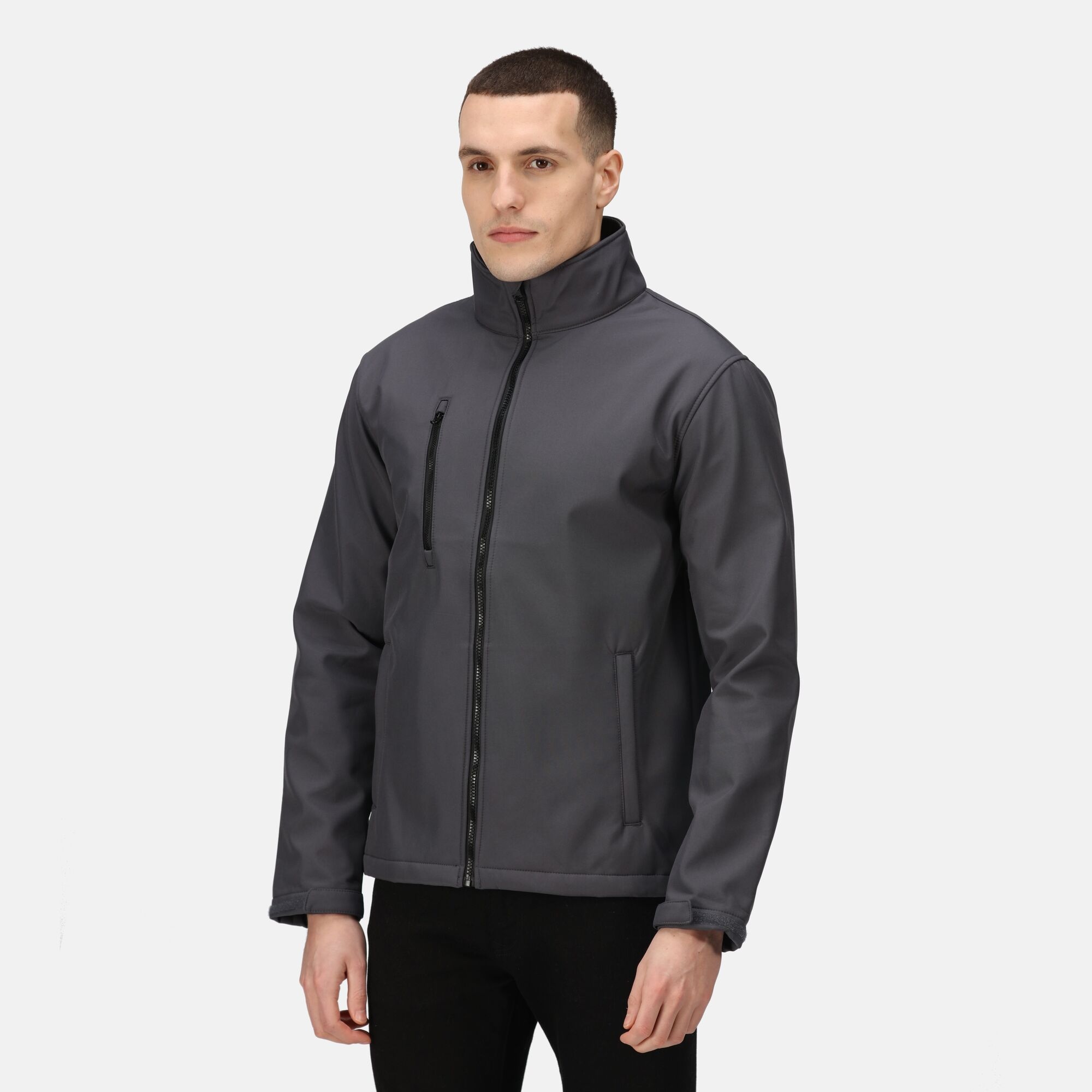 Regatta Professional Męski Softshell Ablaze Szaro-czarny, Rozmiar: L