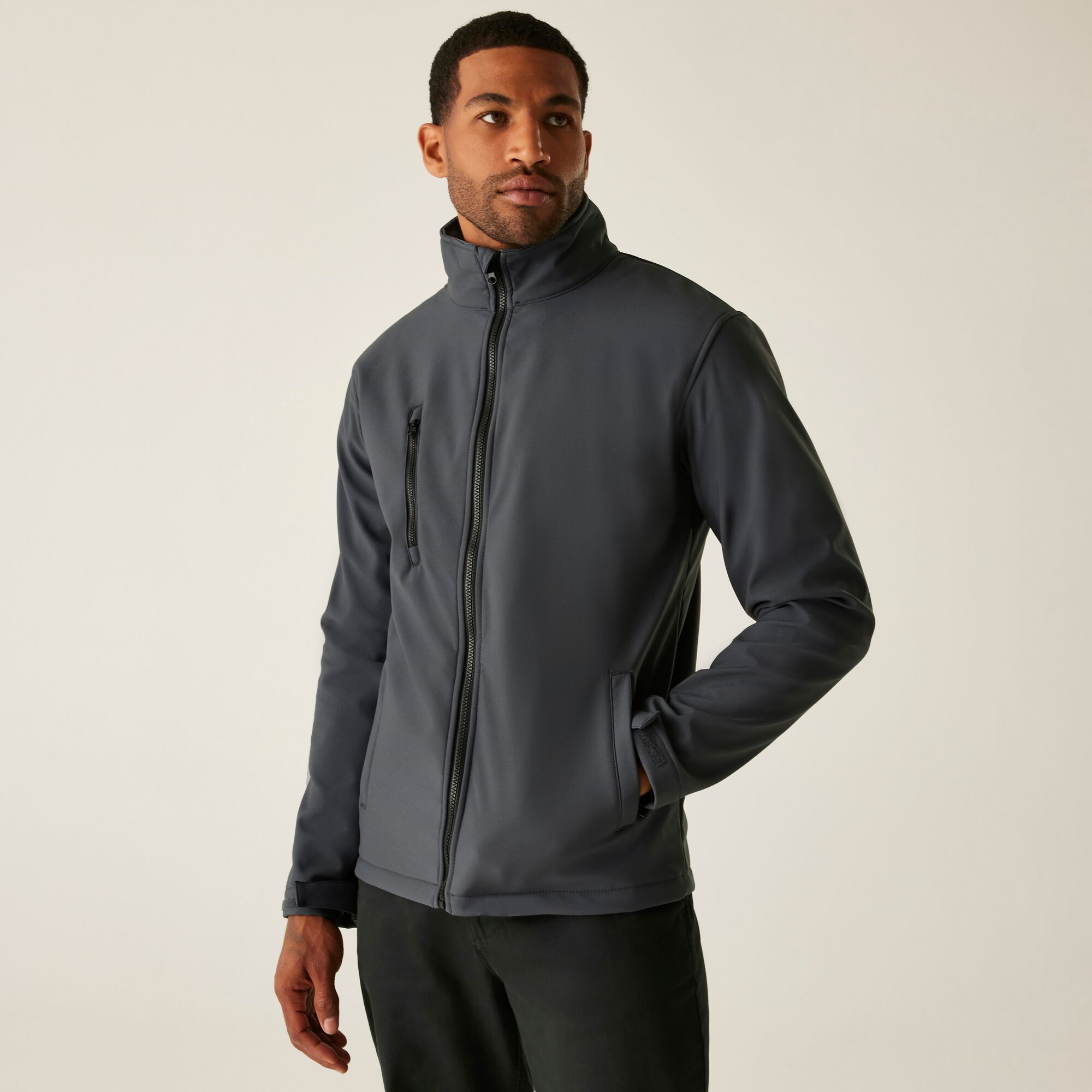 Regatta Professional Męski softshell Ablaze Szaro-czarny