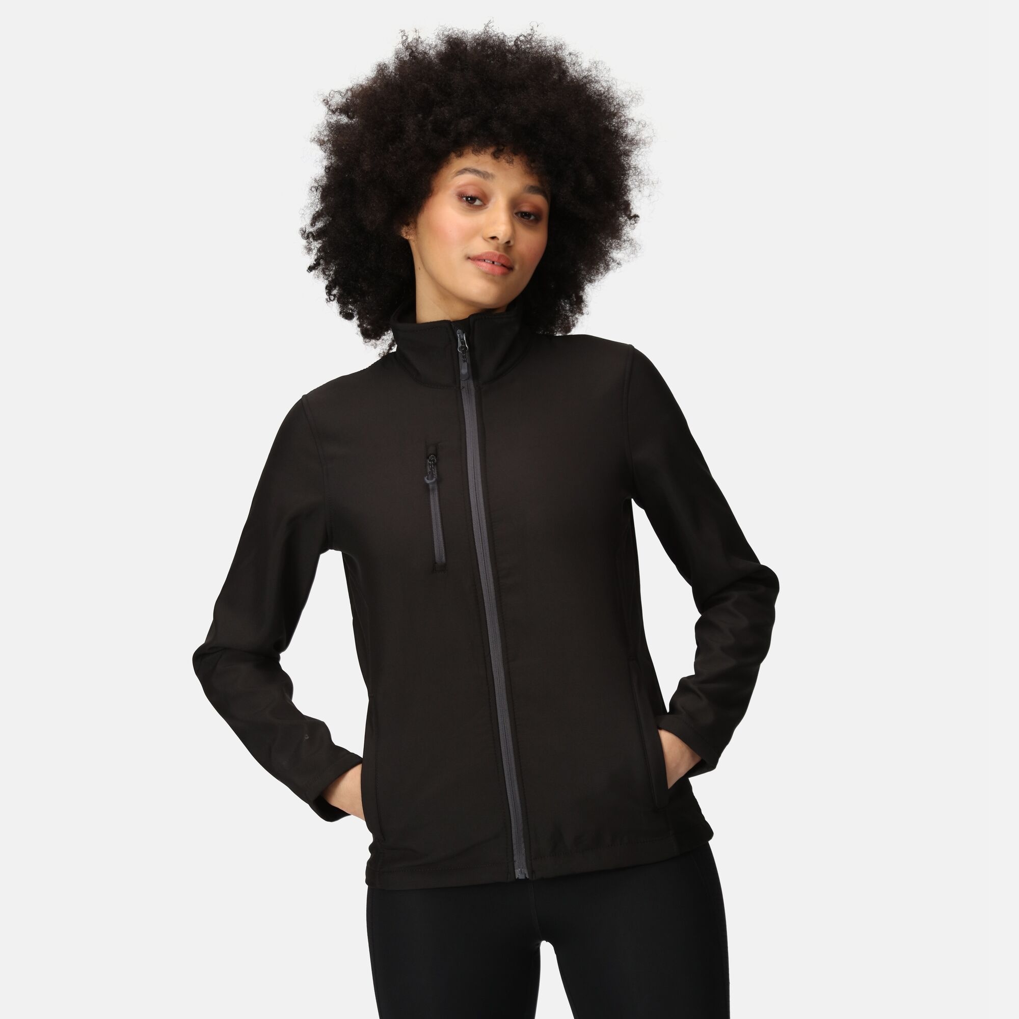 Regatta Professional Damski softshell Honestly Made Czarny