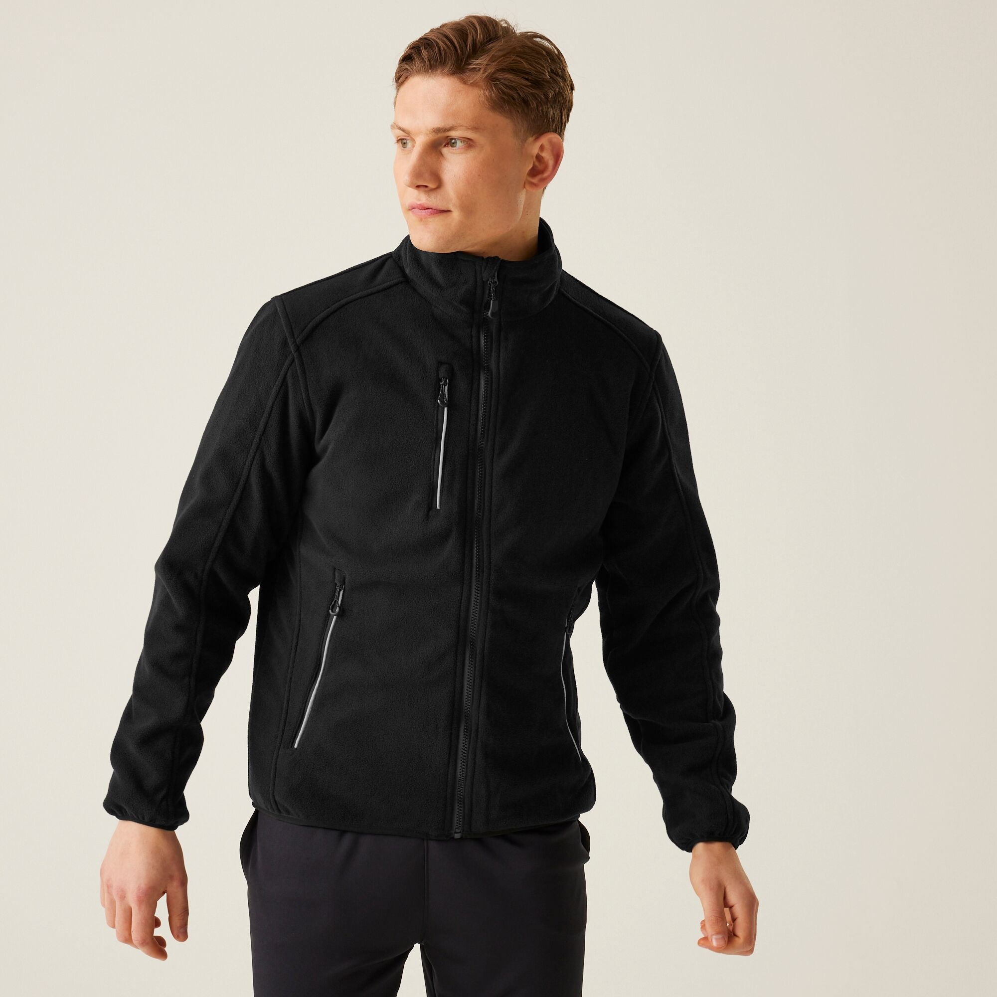 Regatta Professional Męska Bluza z Suwakiem Omicron III Czarny, Rozmiar: S