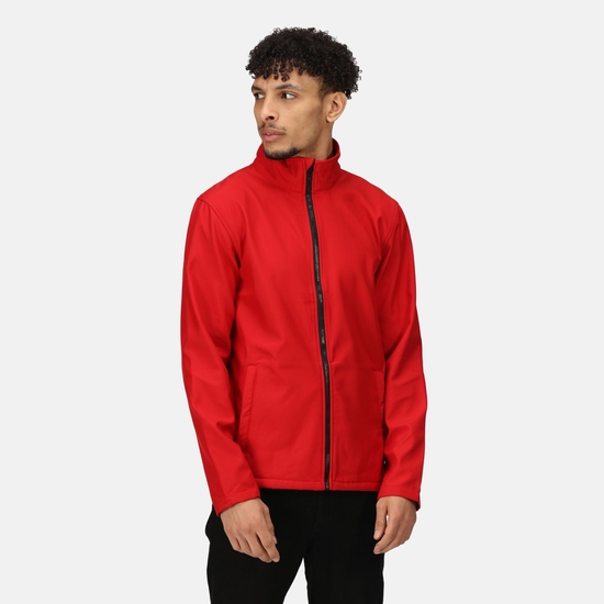 Men's Ablaze Printable Softshell Jacket Classic Red Black