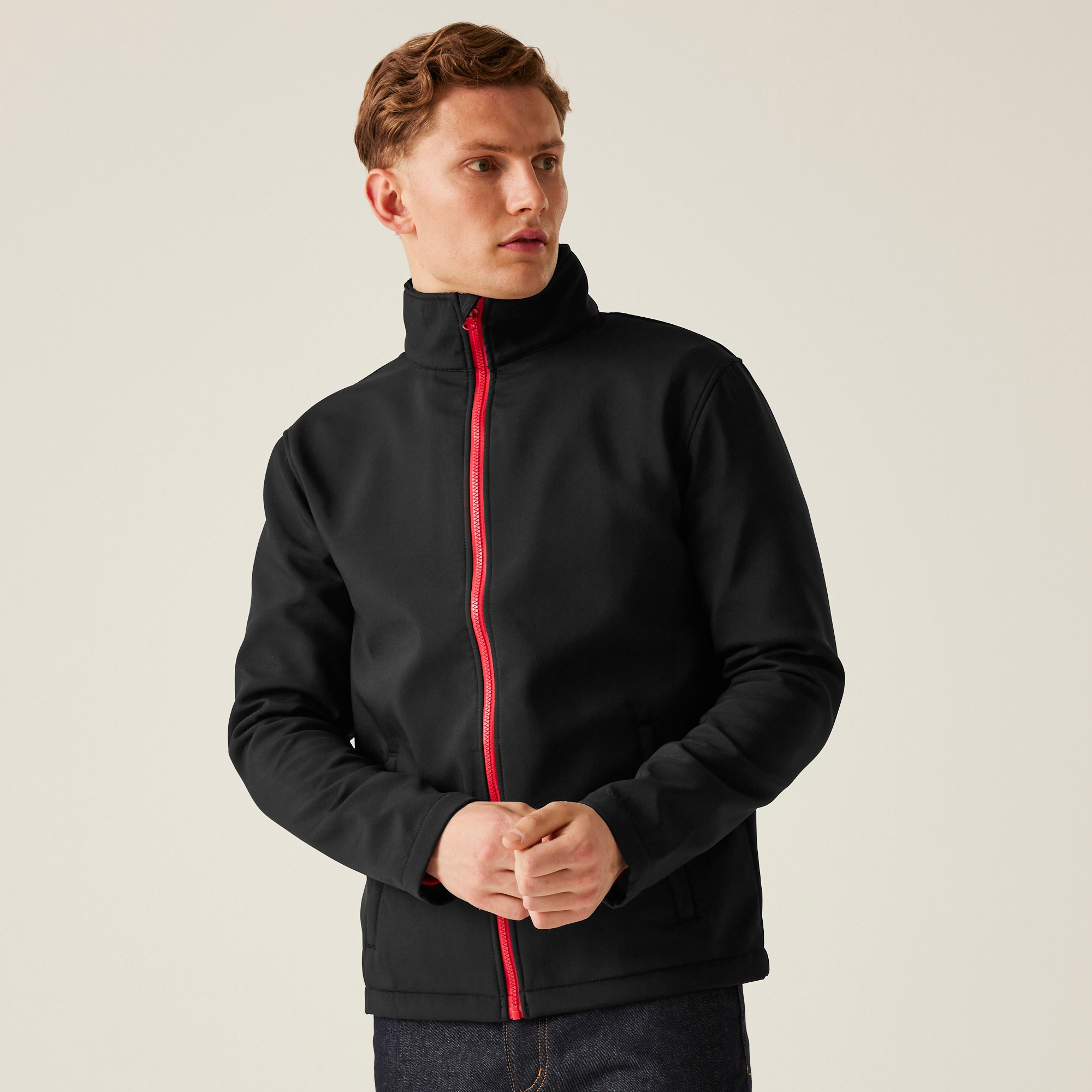 Regatta Professional Men's Winter Ablaze Printable Softshell Jacket - Black 3XL