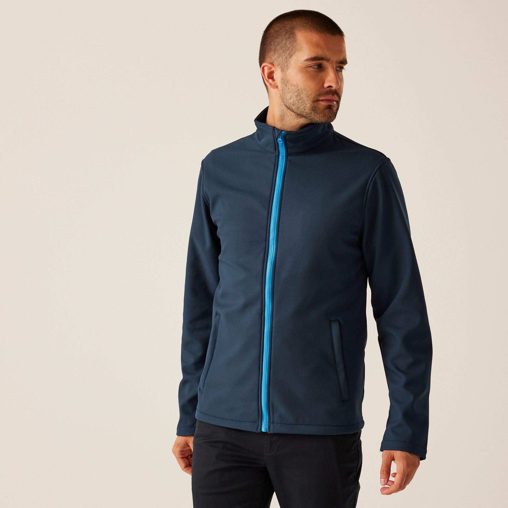Regatta Professional Men's Winter Ablaze Printable Softshell Jacket - Blue Small