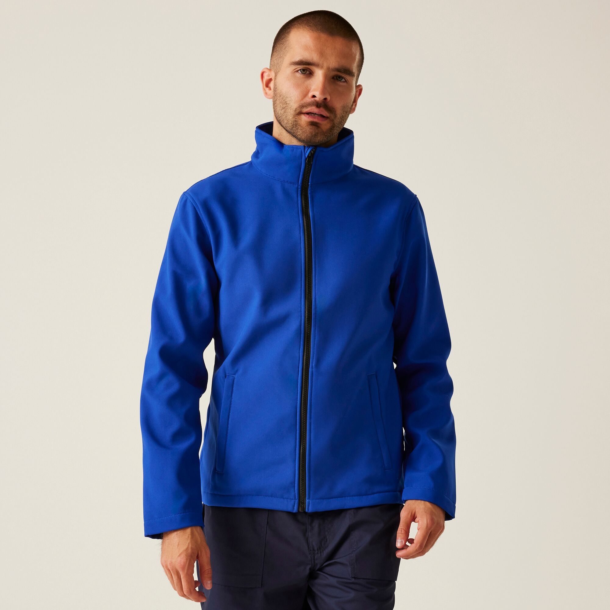 Regatta Professional Męski Softshell Ablaze Niebiesko-czarny, Rozmiar: L