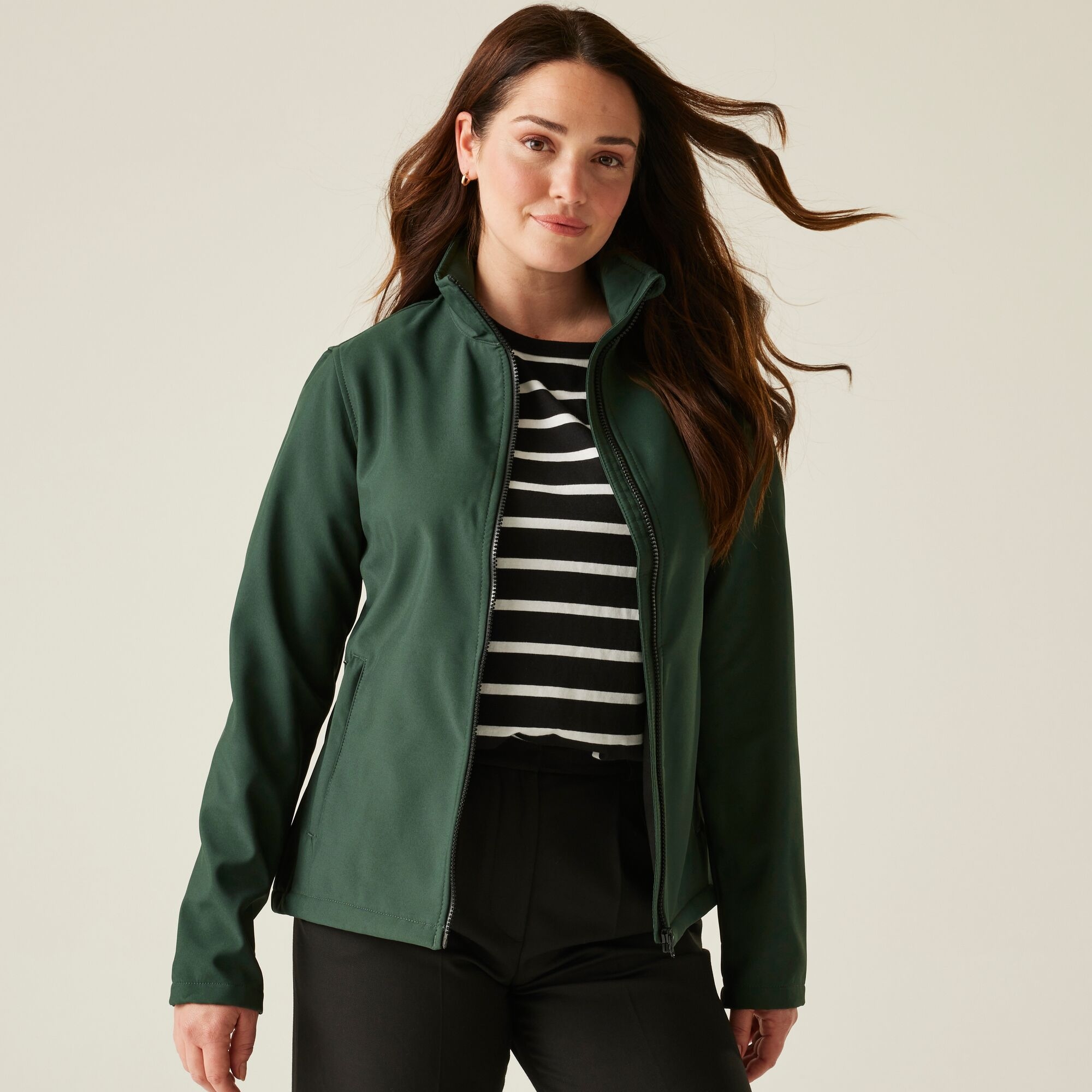 Regatta Professional Damski softshell Ablaze Zielono-czarny