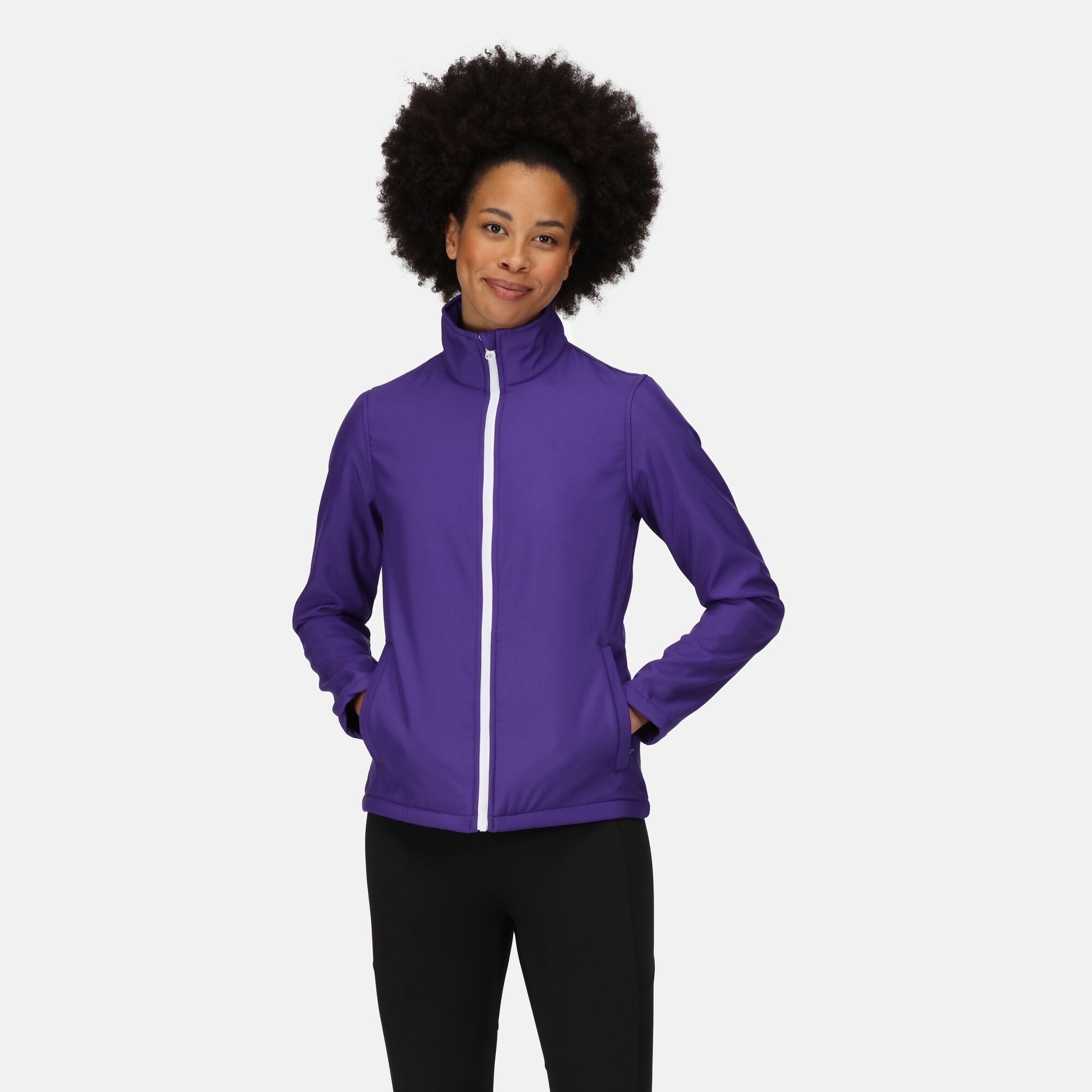 Regatta Professional Damski Softshell Ablaze Fioletowo-czarny, Rozmiar: 36