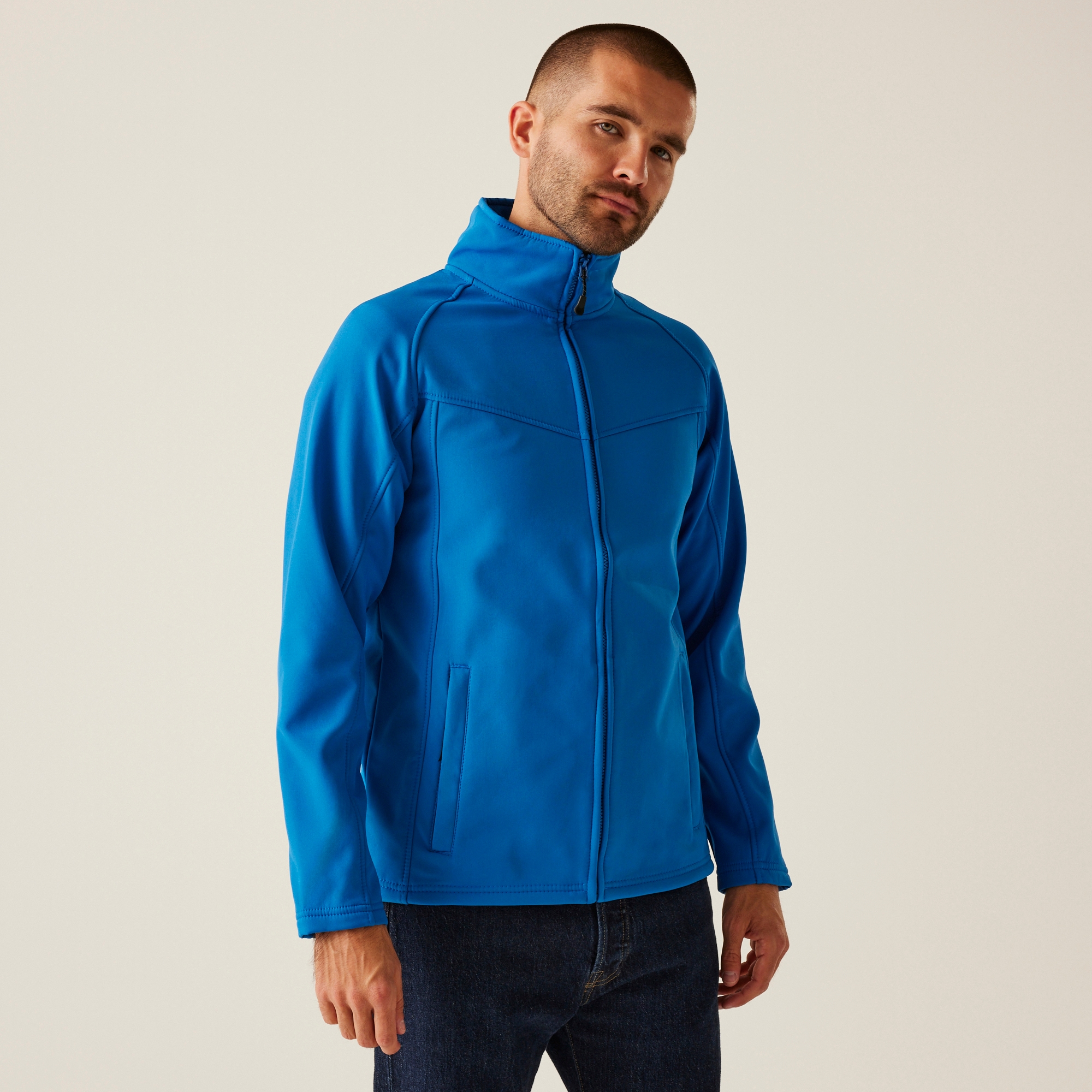 Regatta Professional Męski Softshell Uproar Niebiesko-szary, Rozmiar: S