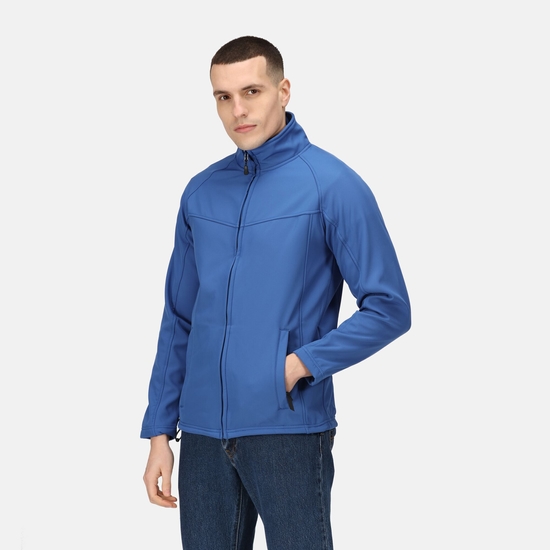 Uproar Interactive Softshell-Jacke für Herren Blau