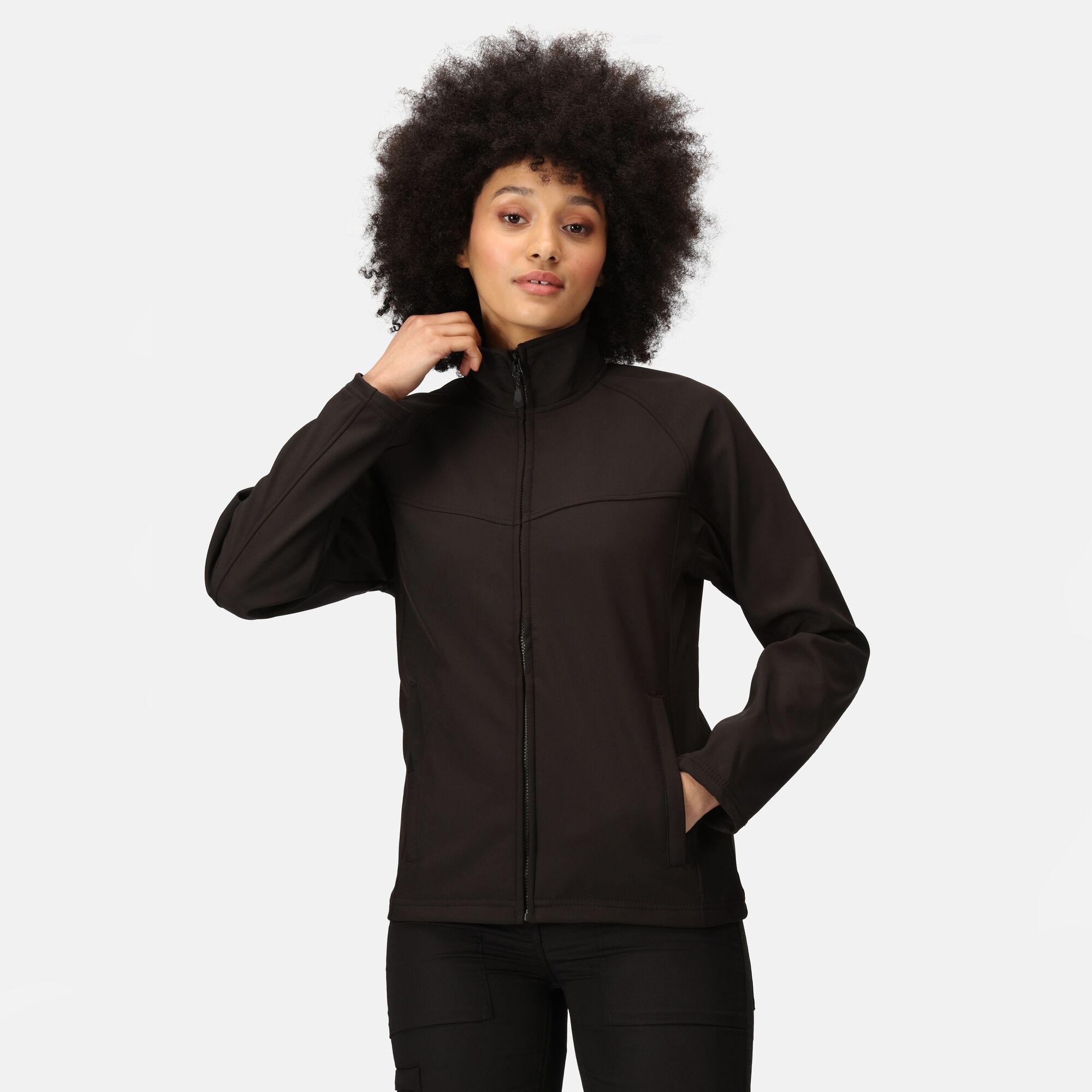 Regatta Professional Damski Softshell Uproar Czarny, Rozmiar: 46