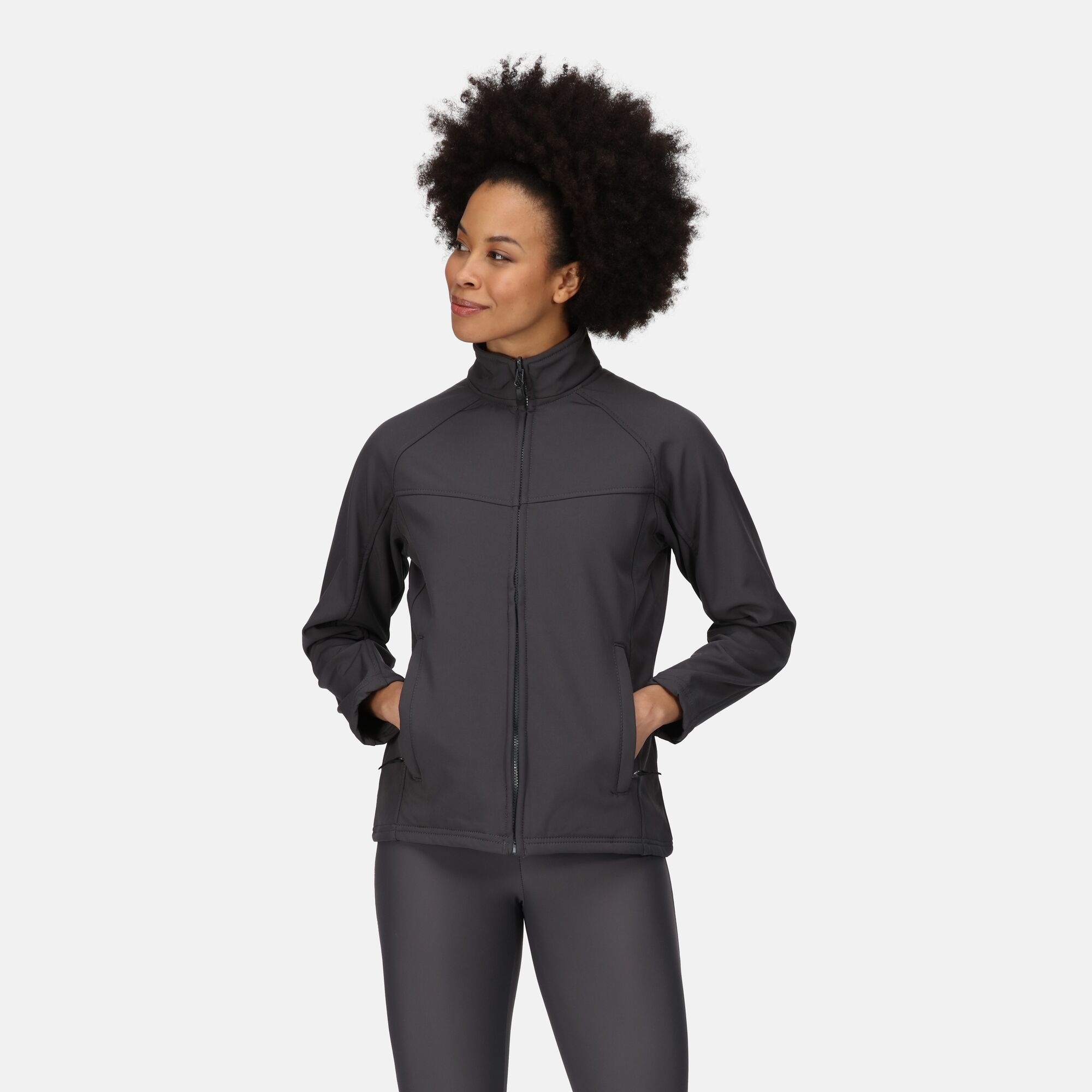 Regatta Professional Women's Uproar Softshell Jacket - Grey Size 8