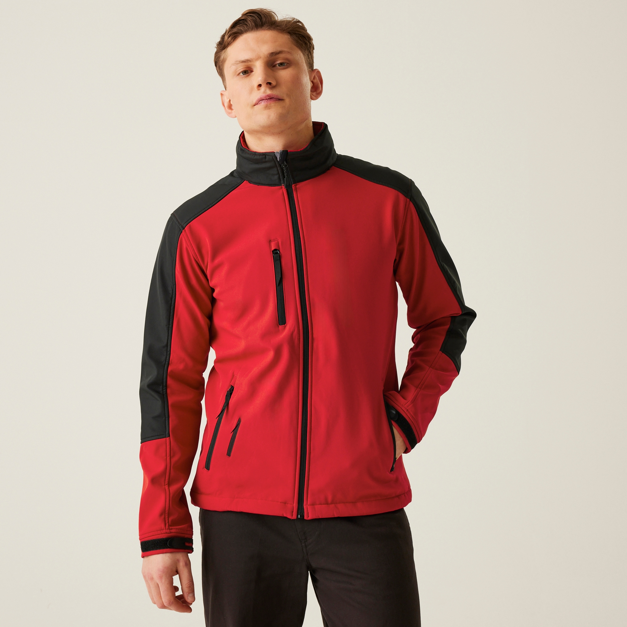 Regatta Professional Męski Softshell Hydroforce Professional Czerwono-czarny, Rozmiar: XL