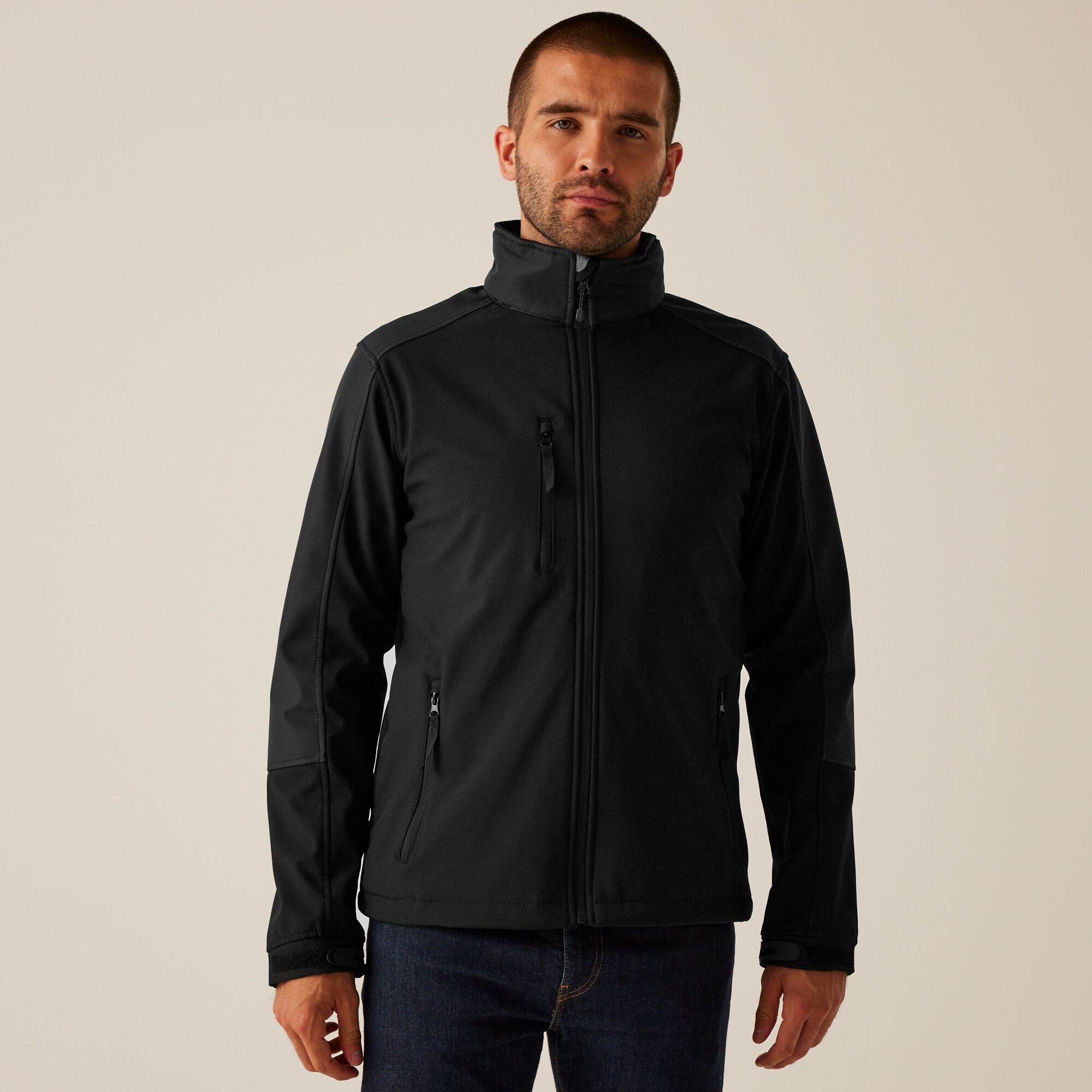 Regatta Professional Męski Softshell Hydroforce Professional Czarny, Rozmiar: XXXL