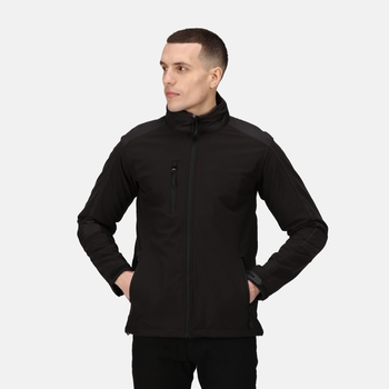 Men's Hydroforce 3 Layer Membrane Hooded Softshell Jacket Black