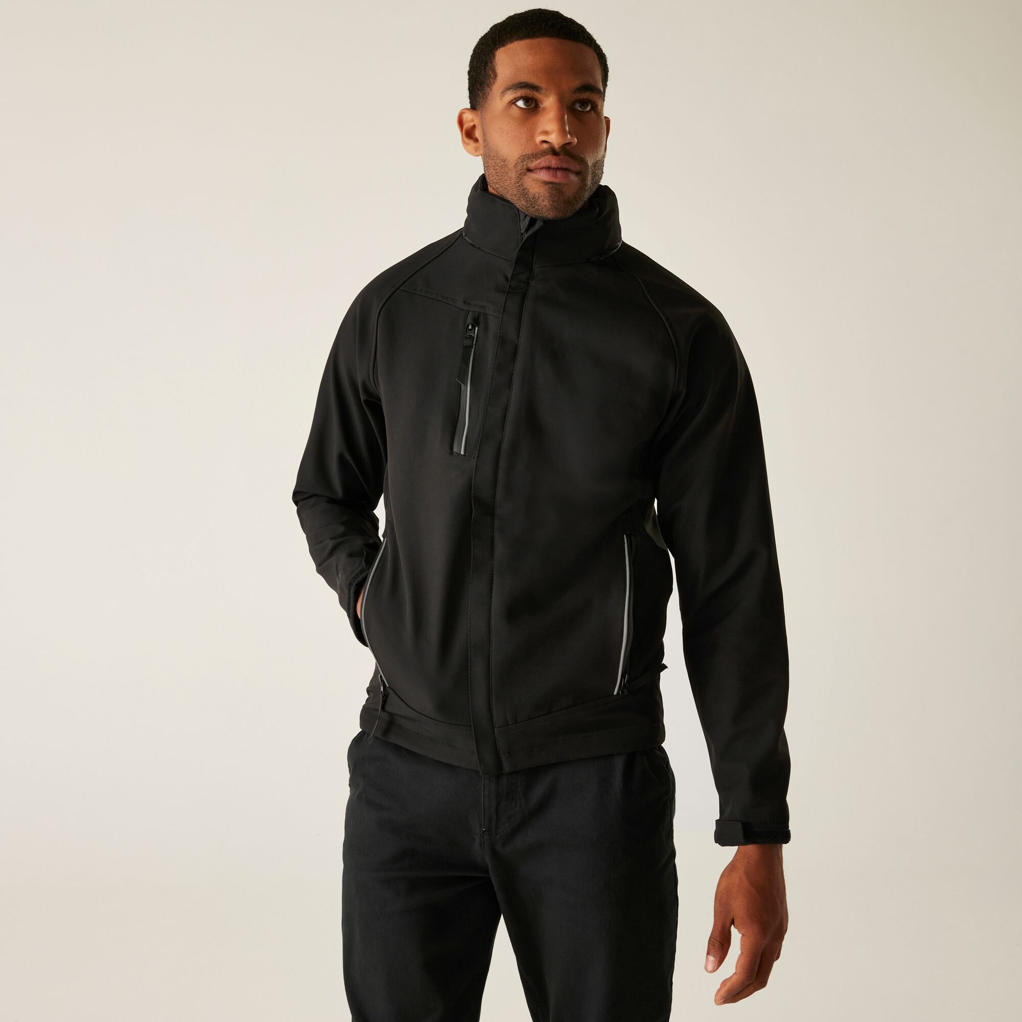 Regatta Professional Męski softshell przeciwdeszczowy Apex Czarny