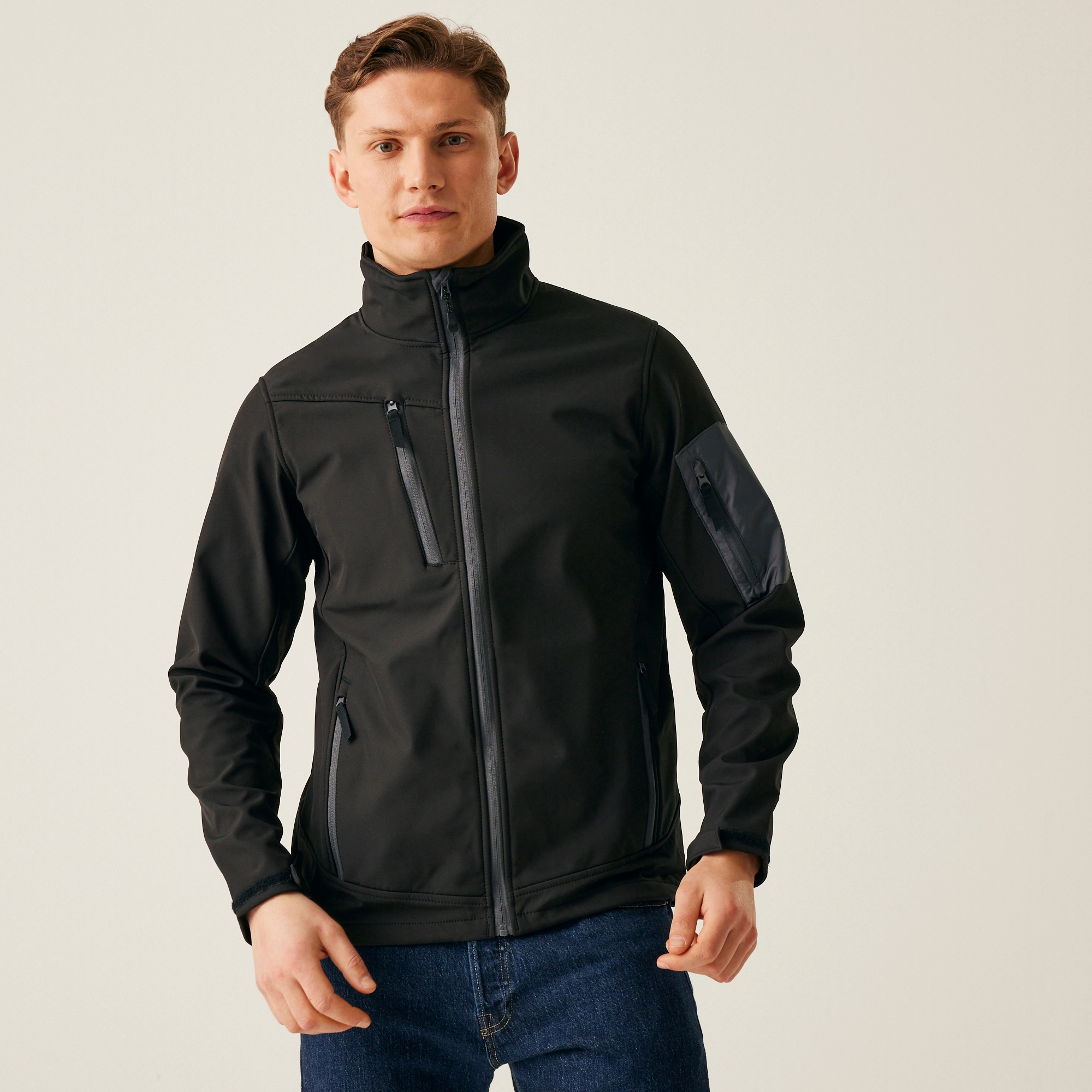 Regatta Professional Męski Softshell Arcola Czarno-szary, Rozmiar: XXL
