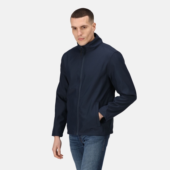 Men's Classic Printable Lightweight Softshell Jacket Navy