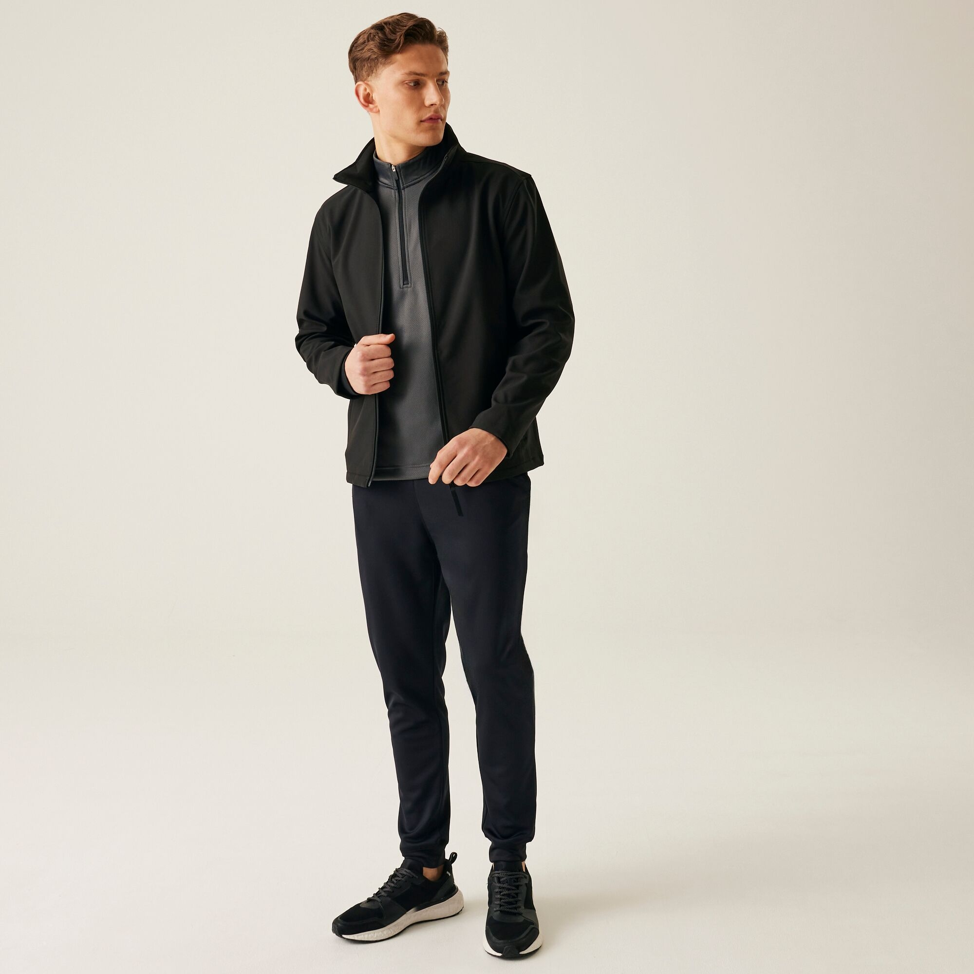 Regatta Professional   Męski softshell Classic Czarny