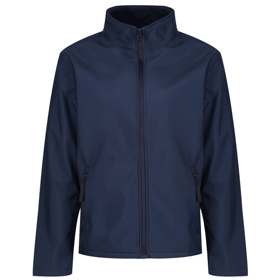 Men's Classic 3-Layer Softshell Jacket Navy Seal Grey
