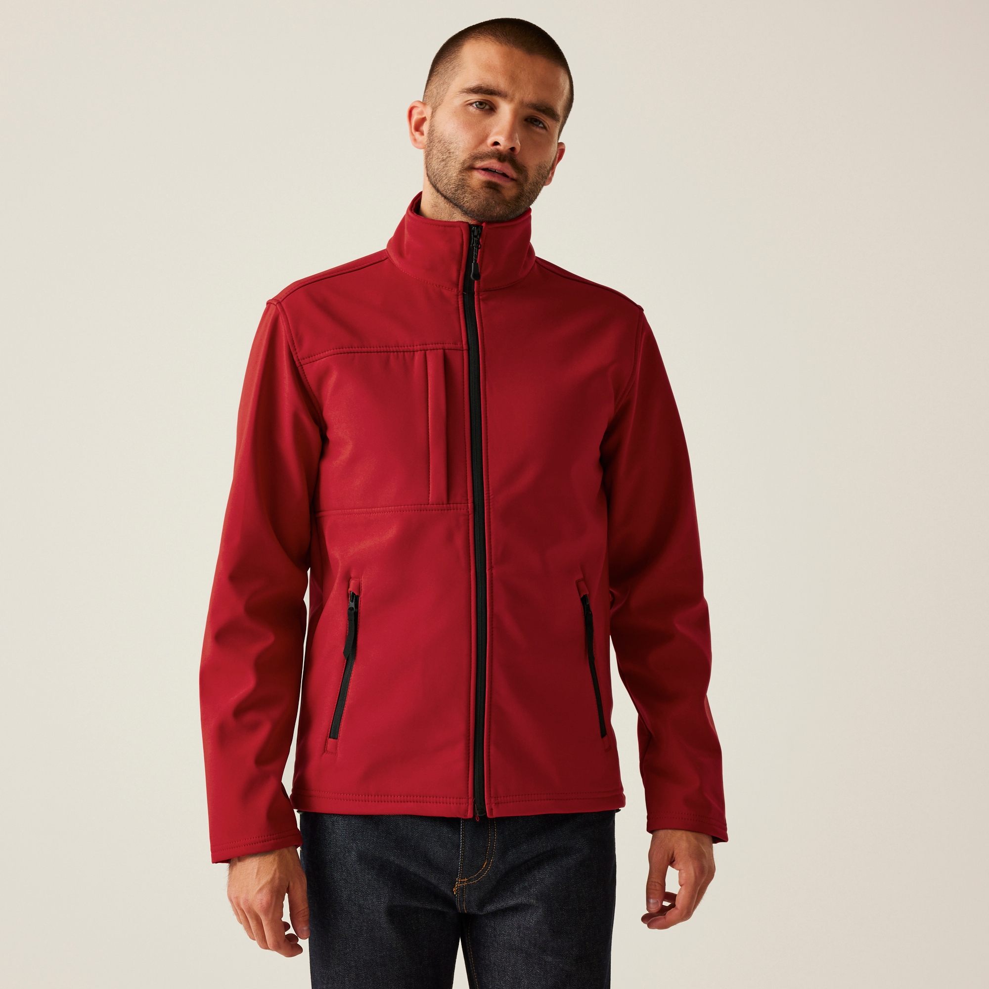 Regatta Professional Męski Softshell Octagon II Czerwono-czarny, Rozmiar: XL
