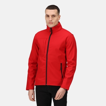 Men's Octagon II Printable 3 Layer Membrane Softshell Jacket Classic Red Black