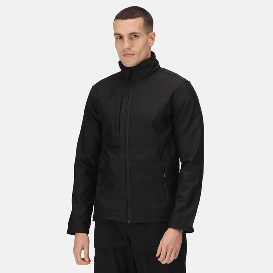 Men's Octagon II Printable 3 Layer Membrane Softshell Jacket Black