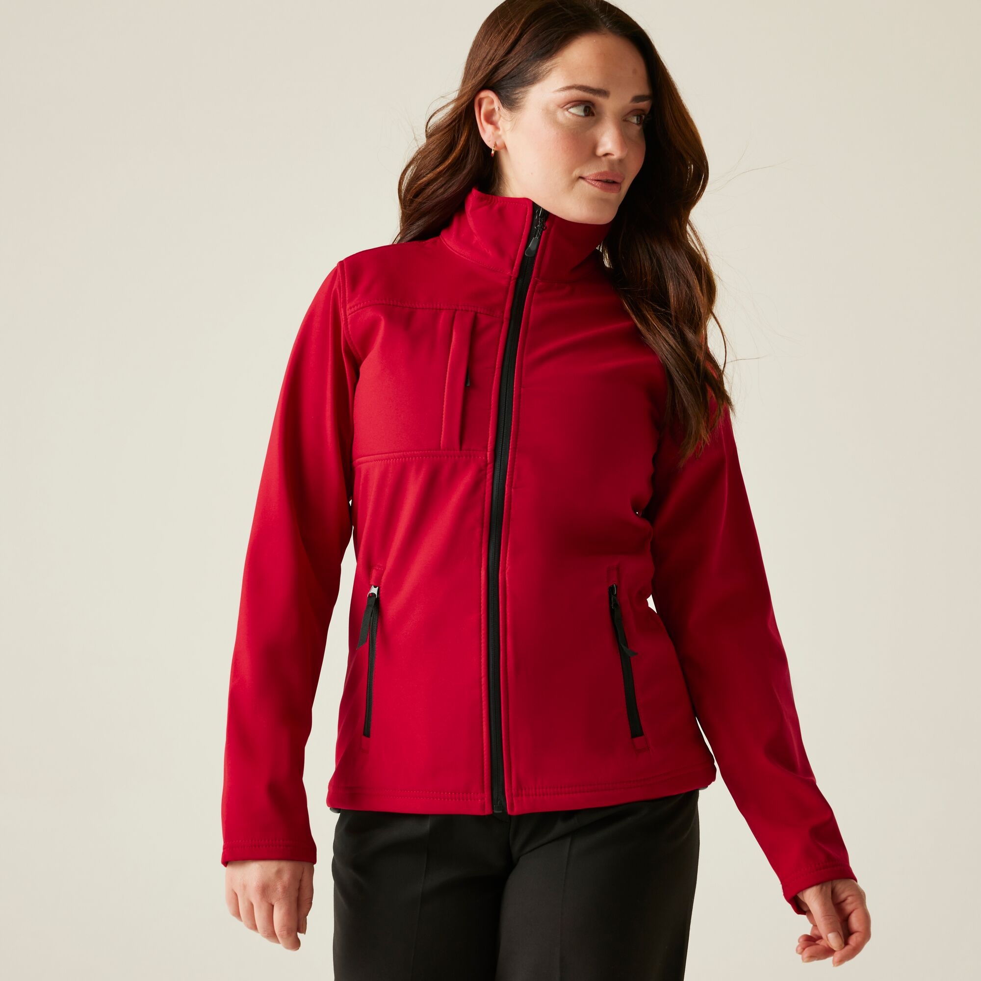 Regatta Professional Damski softshell Octagon II Czerwono-czarny
